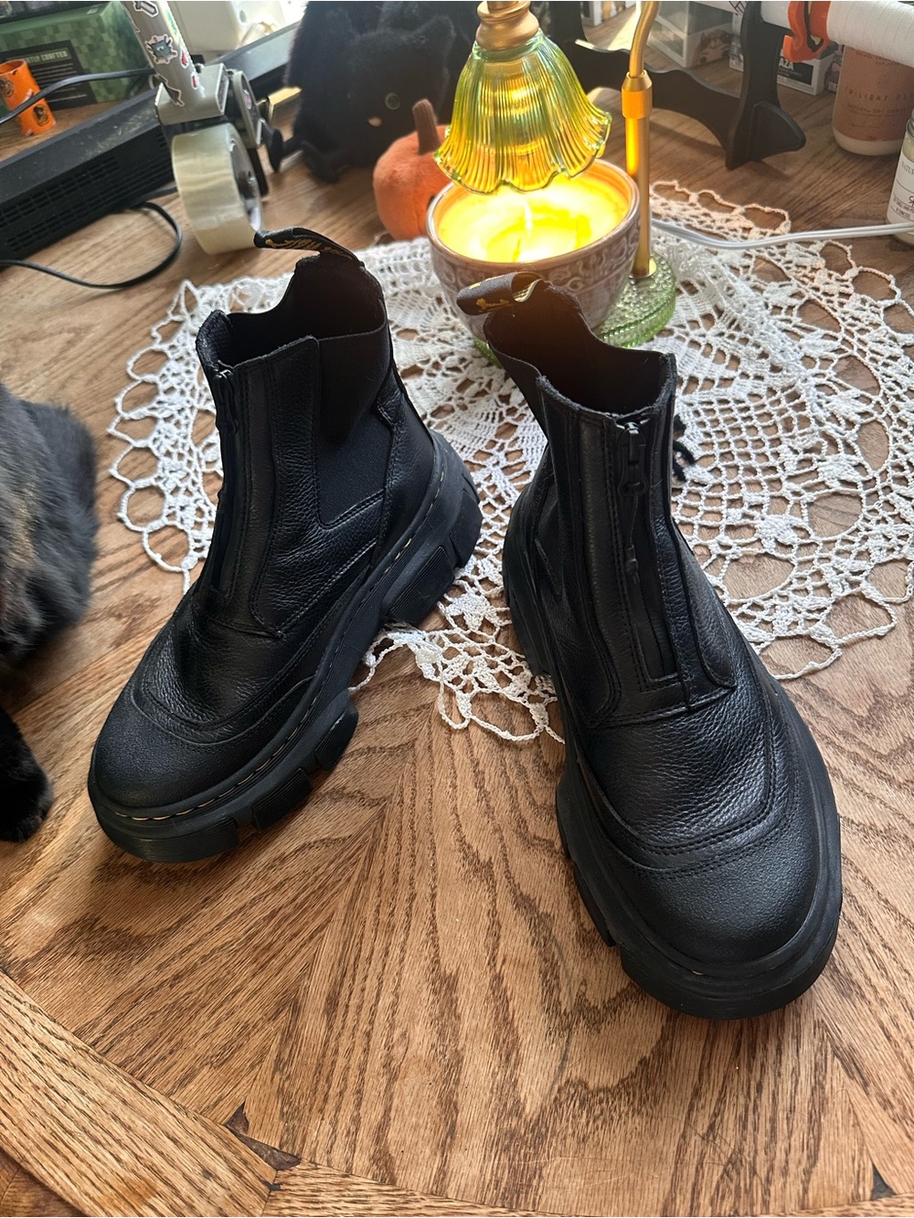 Dr. Martens DMXL Zip Leather Chelsea Boots